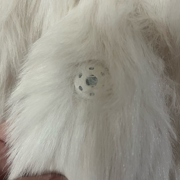 Abercrombie & Fitch Cream faux fur coat - Picture 8 of 10